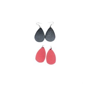 Red And Black Earrings